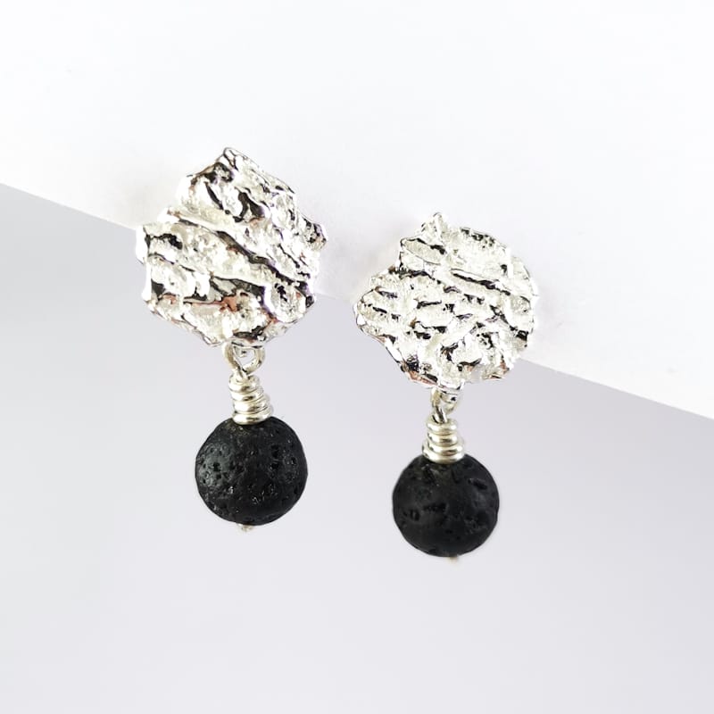 Reticulada + Lava Earrings