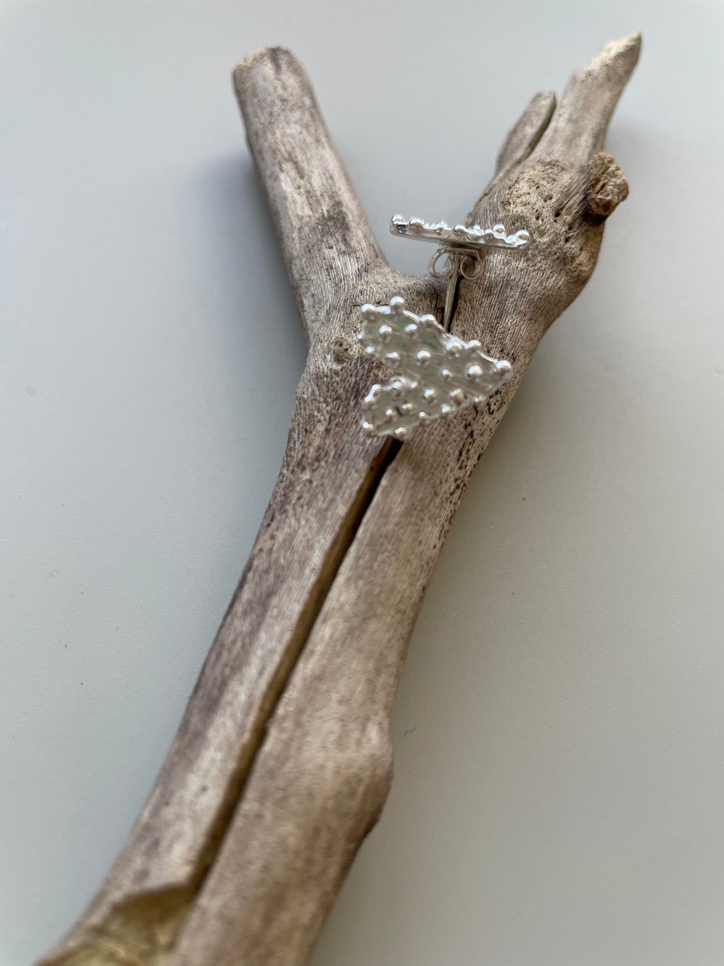 Earring heart (bubbles)