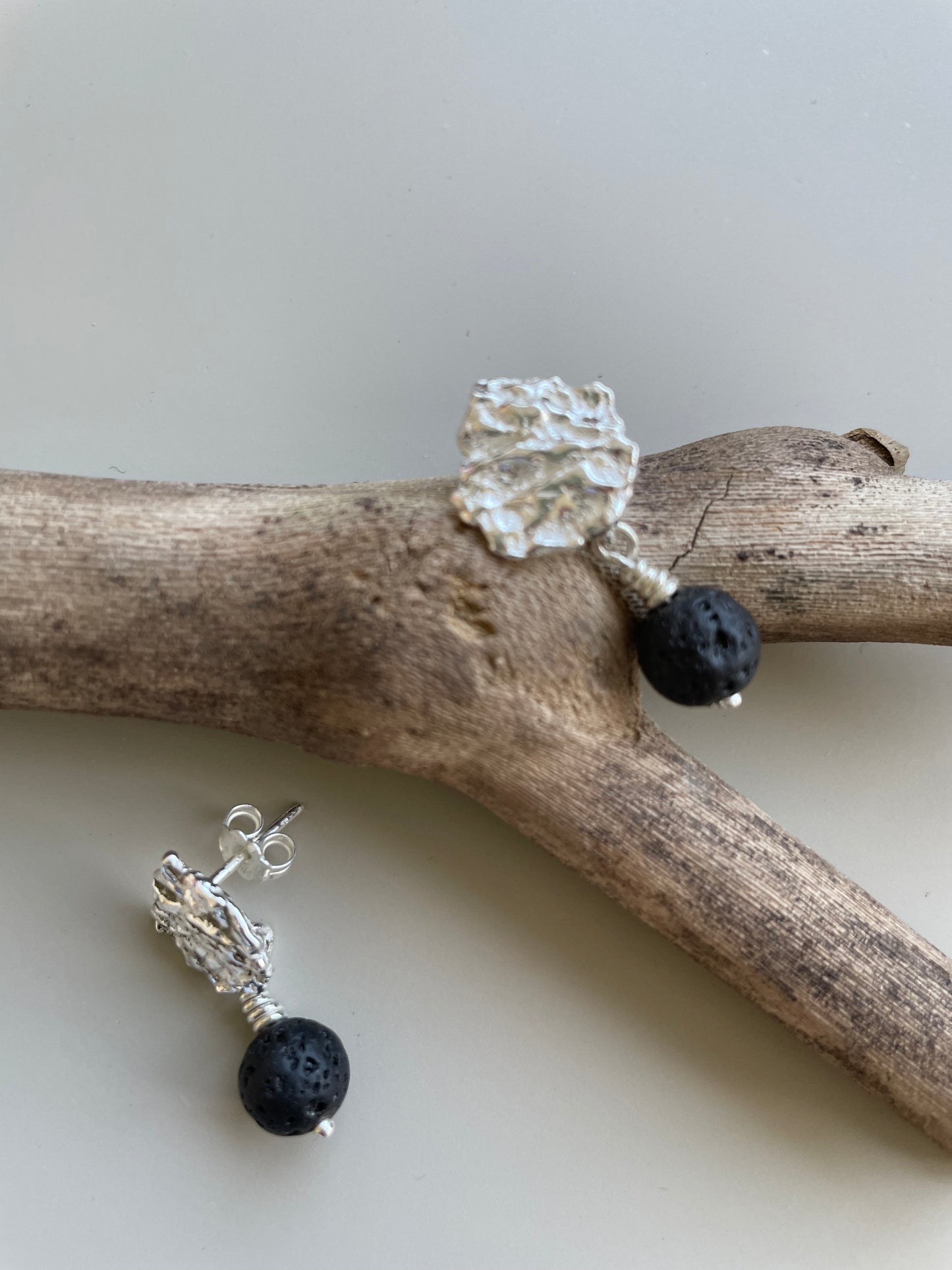 Reticulada + Lava Earrings