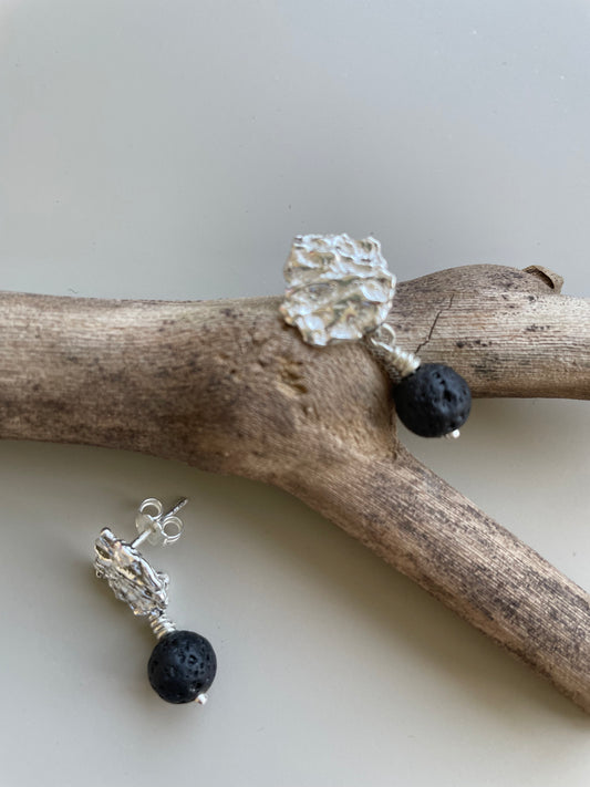 Reticulada + Lava Earrings